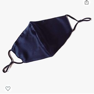 NWT Navy 100% Mulberry Silk Face Mask Reusable